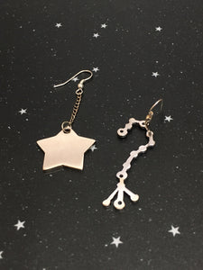 Silver Star 'SCORPIO' Earrings - Riddhika Jesrani