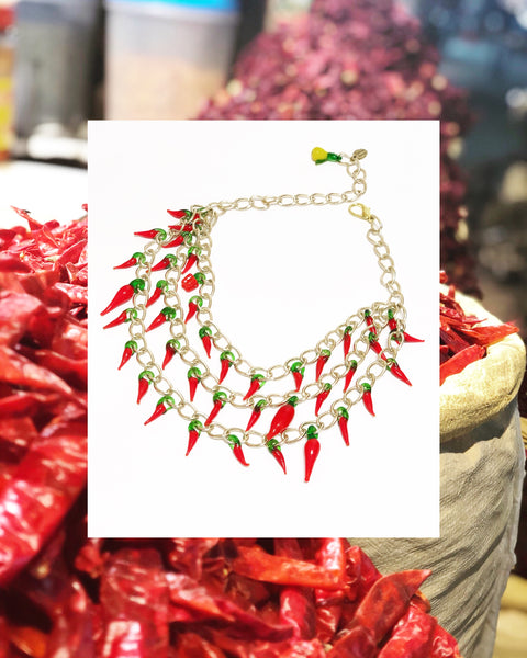 Hot Summer Chili Necklace