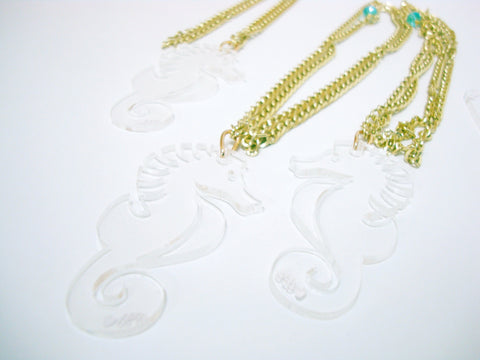 Acrylic Seahorse Chain