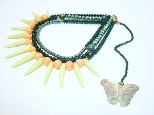 Signature Beaded Butterfly Necklace - Riddhika Jesrani