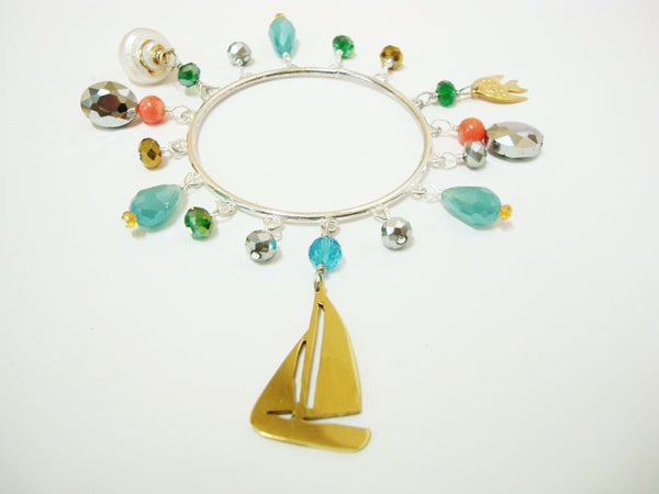 Charm Bangle with Boat