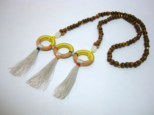 Three Loop and Tassel Summer Necklace - Riddhika Jesrani