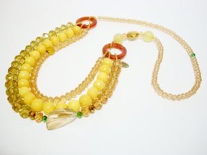Signature Beaded Sunny Yellow Necklace - Riddhika Jesrani