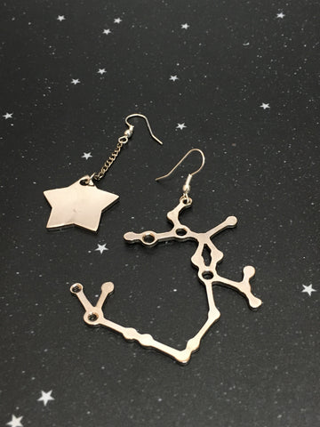 Silver Star 'SAGITTARIUS' Earrings - Riddhika Jesrani