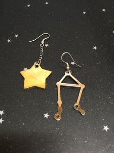 Gold Star 'LIBRA' Earrings - Riddhika Jesrani