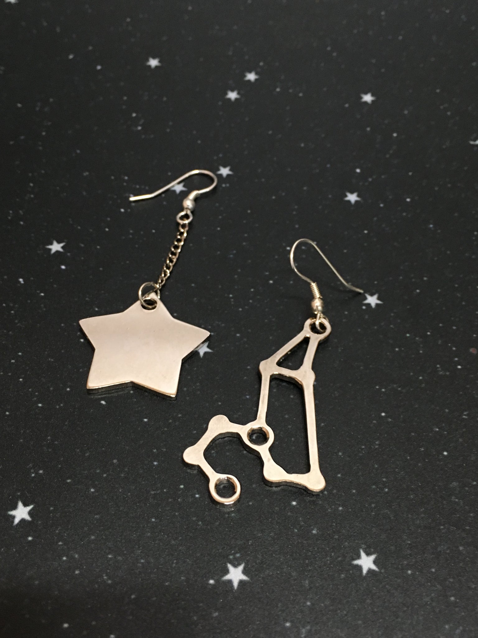 Silver Star 'LEO' Earrings - Riddhika Jesrani