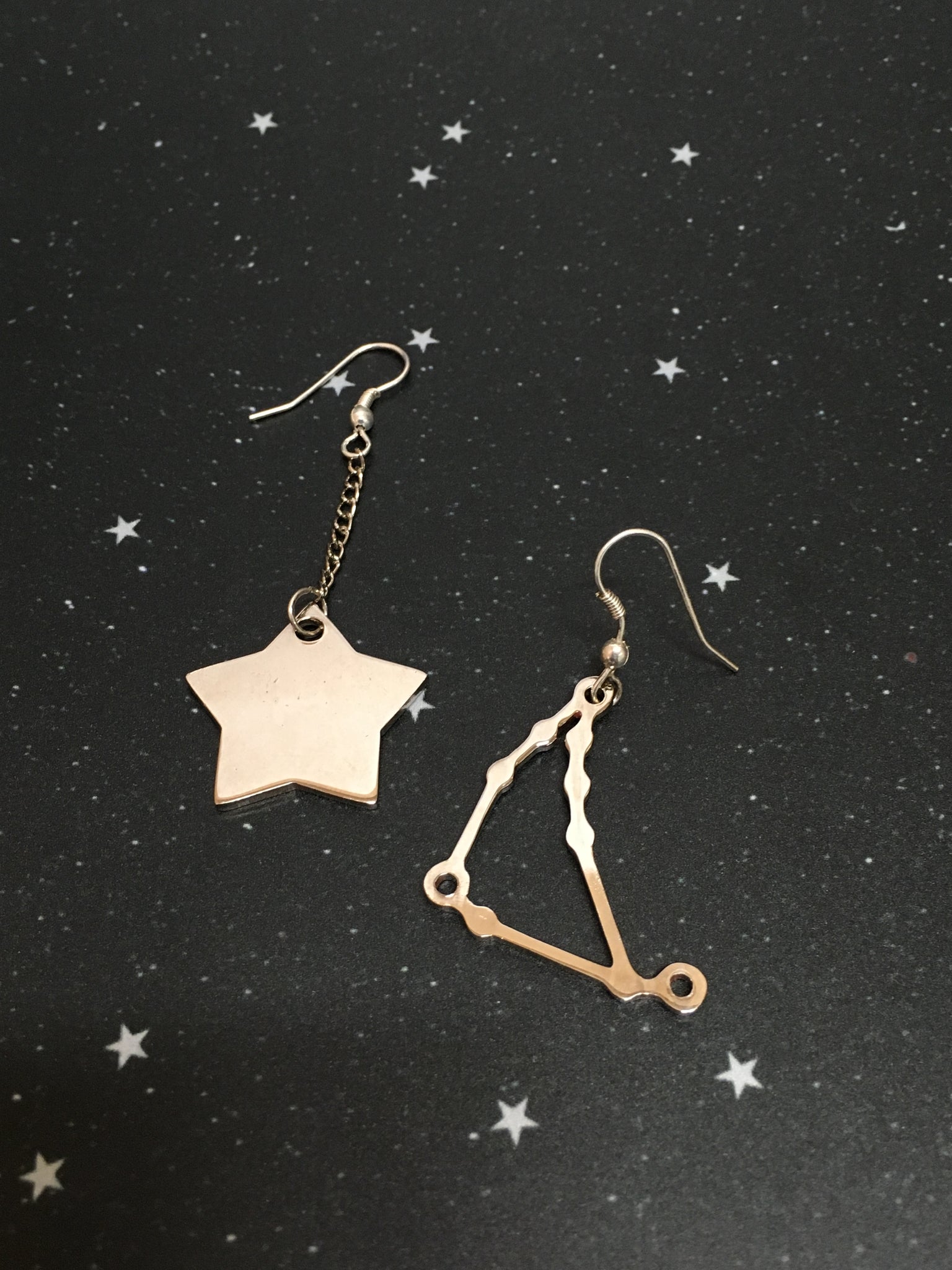 Silver Star 'CAPRICORN' Earrings - Riddhika Jesrani