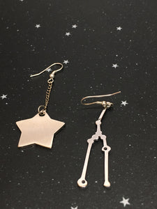 Silver Star 'TAURUS' Earrings - Riddhika Jesrani