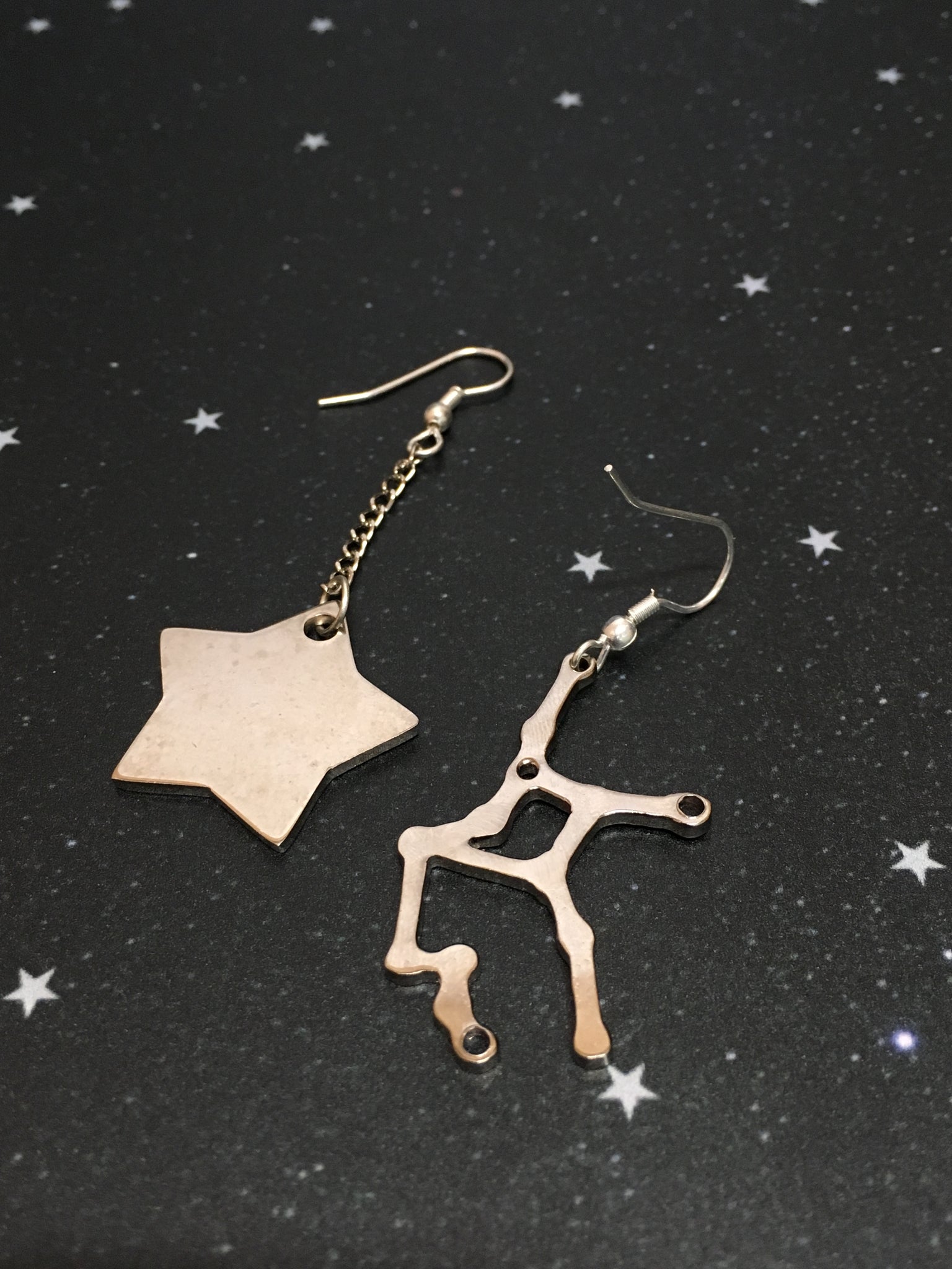 Silver Star 'VIRGO' Earrings - Riddhika Jesrani