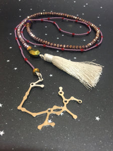 Long Open 'SAGITTARIUS' Necklace with Tassel - Riddhika Jesrani