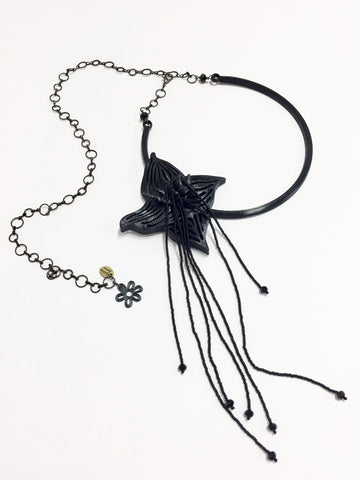 Bat Flower Necklace