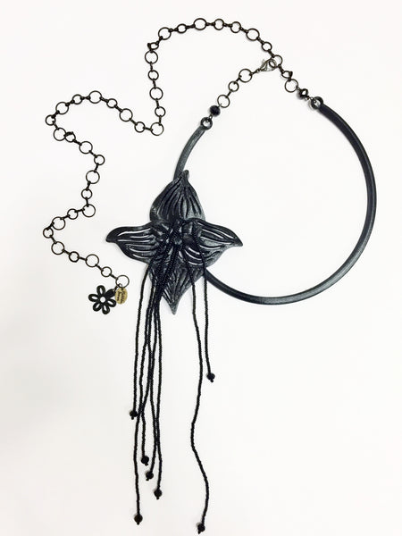Bat Flower Necklace