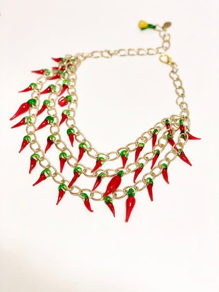 Hot Summer Chili Necklace